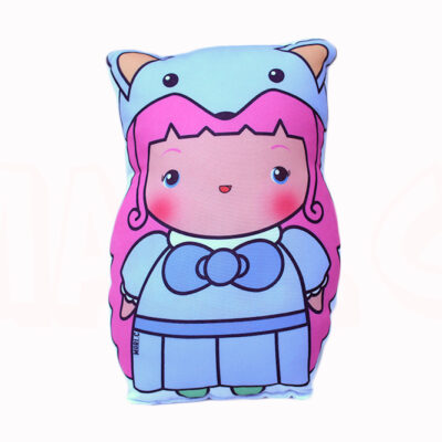 Mari.C - Toy Art Almofada Colecionável de Menina Raposa Lilás Pequena