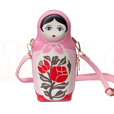 Bolsa Divertida Transversal de Boneca Russa Matrioska