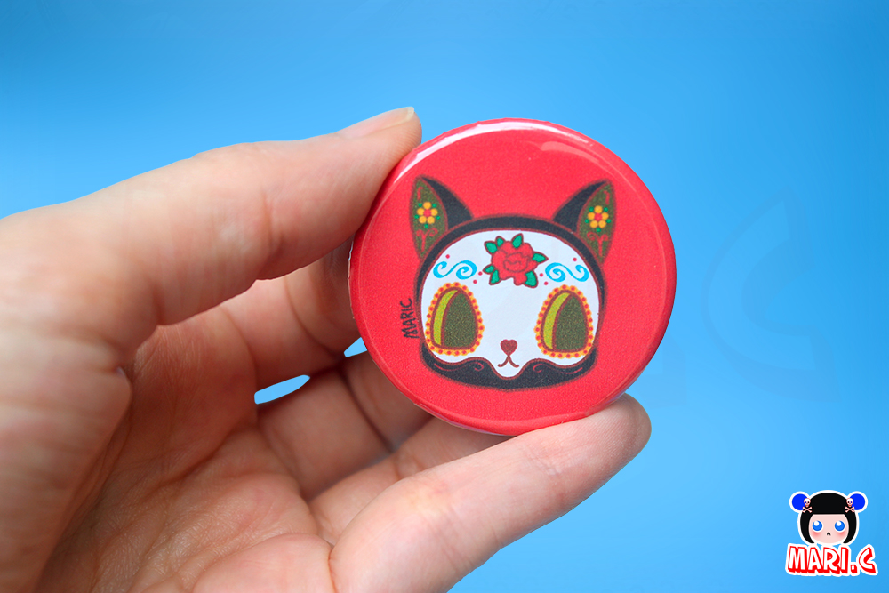 Mari.C - Cartela com Quatro Bottons Broche Dia de Los Muertos Festival Mexicano 6 Mari.C - Cartela com Quatro Bottons Broche Dia de Los Muertos Festival Mexicano