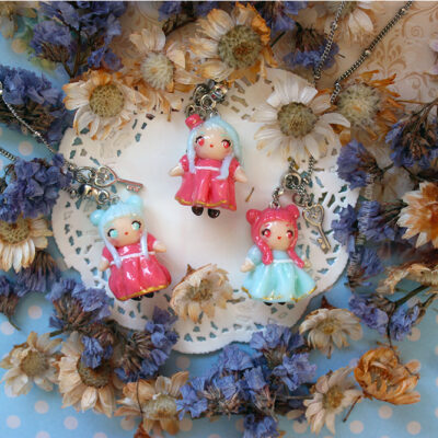 Colar Chibi Sweet Lolita Vestido Romântico