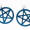 Pentagrama Azul com Glitter
