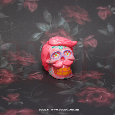 Caveira Mexicana Mustache Pequeno Dia de Los Muertos México