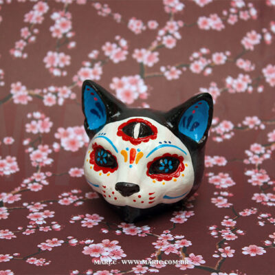 Gato Caveira Mexicana Dia de Los Muertos México