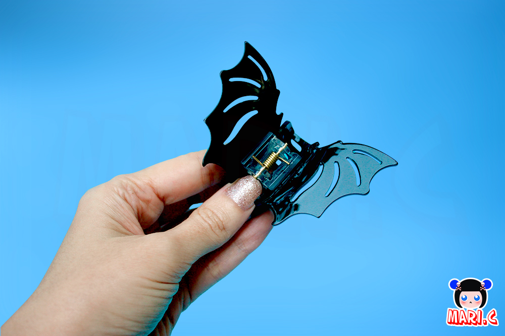 Mari.C - Presilha Prendedor de Cabelo Morcego Gótico Dark em Acrílico 2 Mari.C - Presilha Prendedor de Cabelo Morcego Gótico Dark em Acrílico