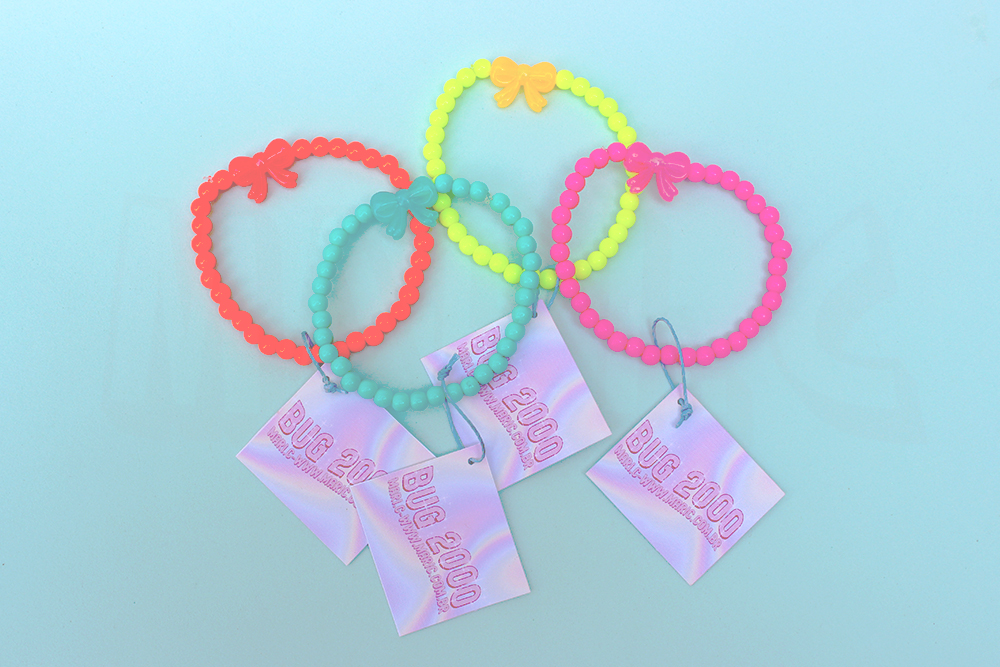 Mari.C - Pulseira Colorida de Laço Divertido Kidcore
