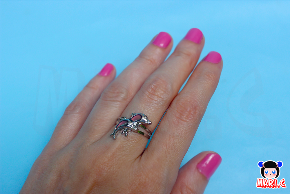 Mari.C - Anel Do Humor Golfinho Duplo Muda De Cor Ajustável Regulável 4 Mari.C - Anel Do Humor Golfinho Duplo Muda De Cor Ajustável Regulável