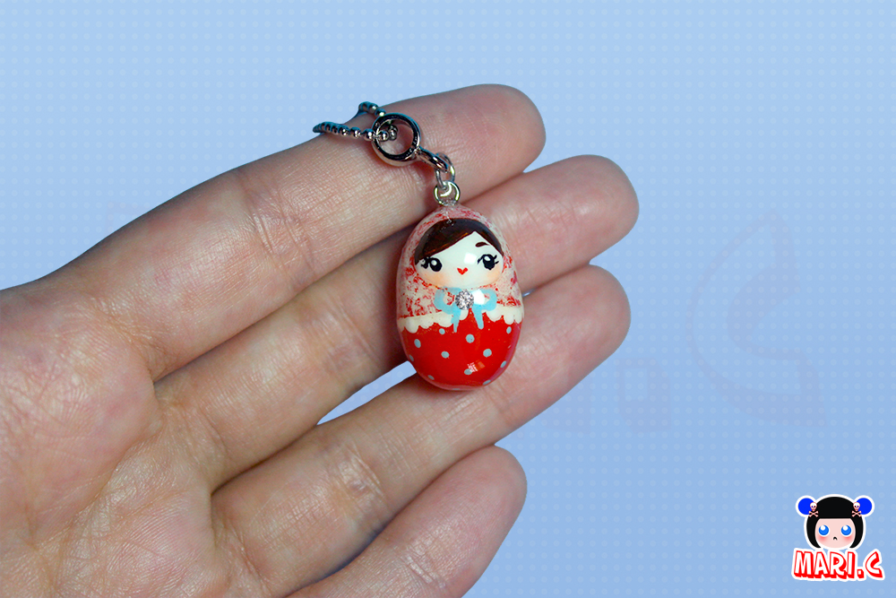 Mari.C - Colar Boneca Russa Matrioska Ovo de Páscoa com Corrente em Aço Inox 4 Mari.C - Colar Boneca Russa Matrioska Ovo de Páscoa com Corrente em Aço Inox