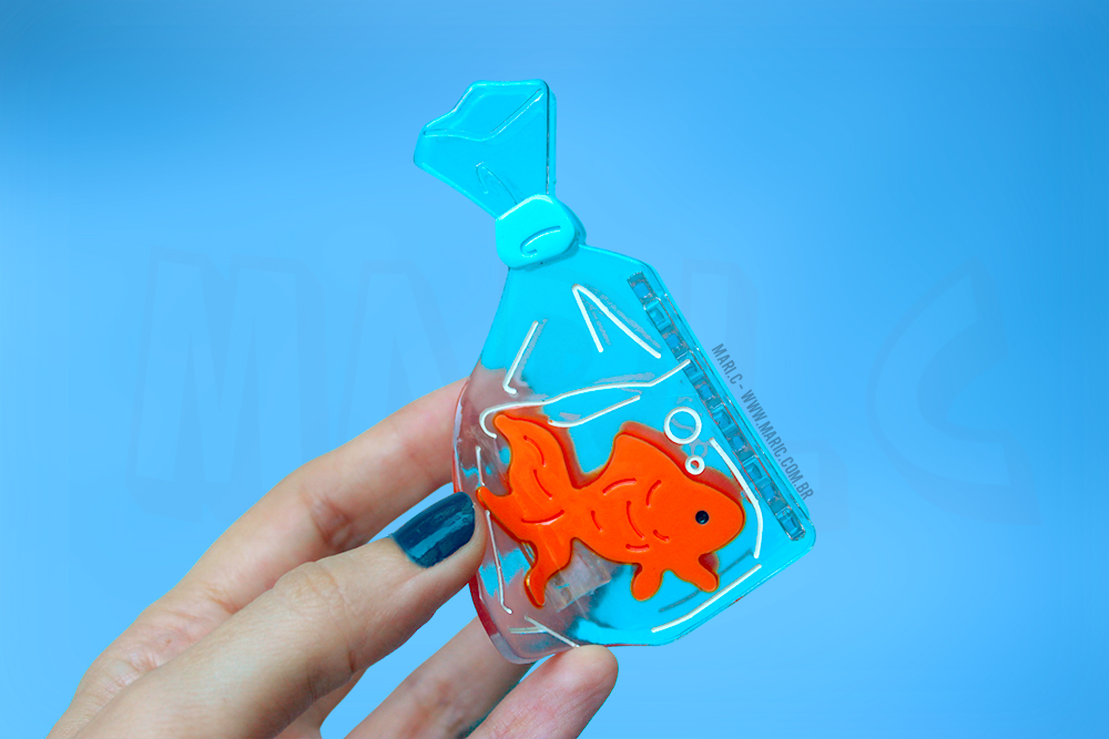 Mari.C - Presilha Prendedor de Cabelo Divertido de Peixe em Acrílico