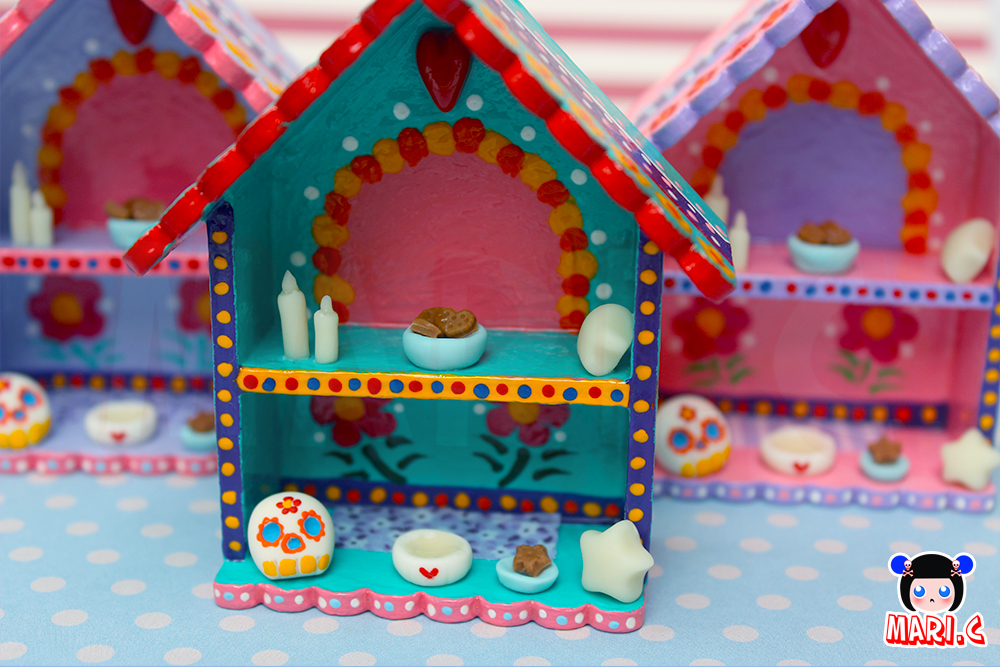 Mari.C - Mini Altar Dia de Los Muertos Mexicano para Cachorros Gatos e Pets