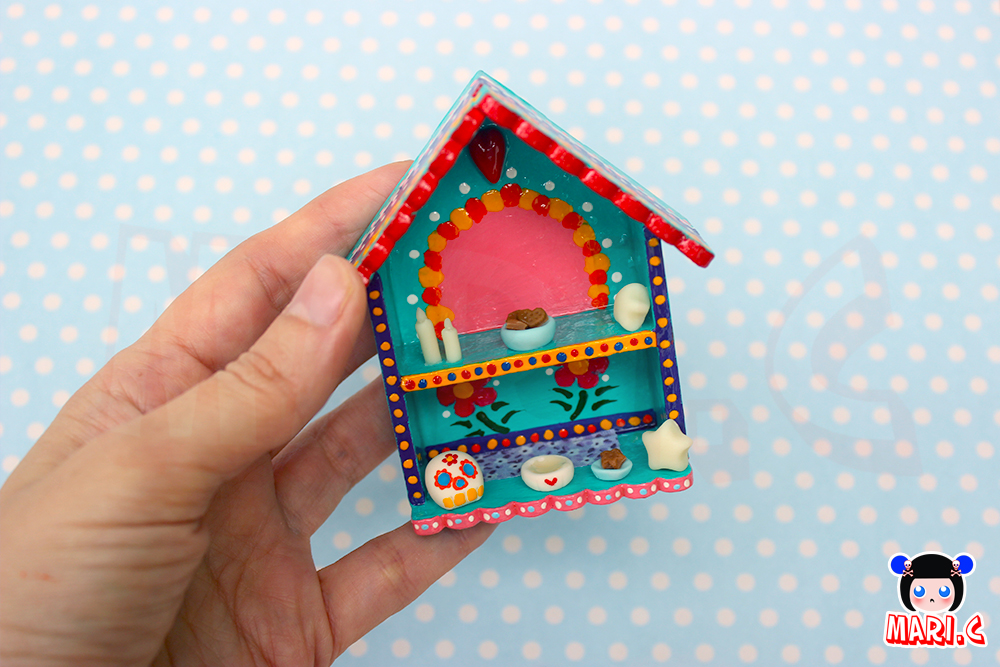 Mari.C - Mini Altar Dia de Los Muertos Mexicano para Cachorros Gatos e Pets